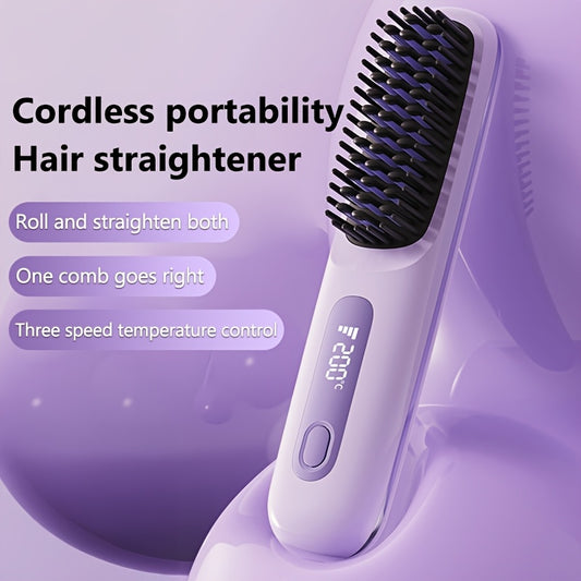 Portable Electric Hair Comb Straightener