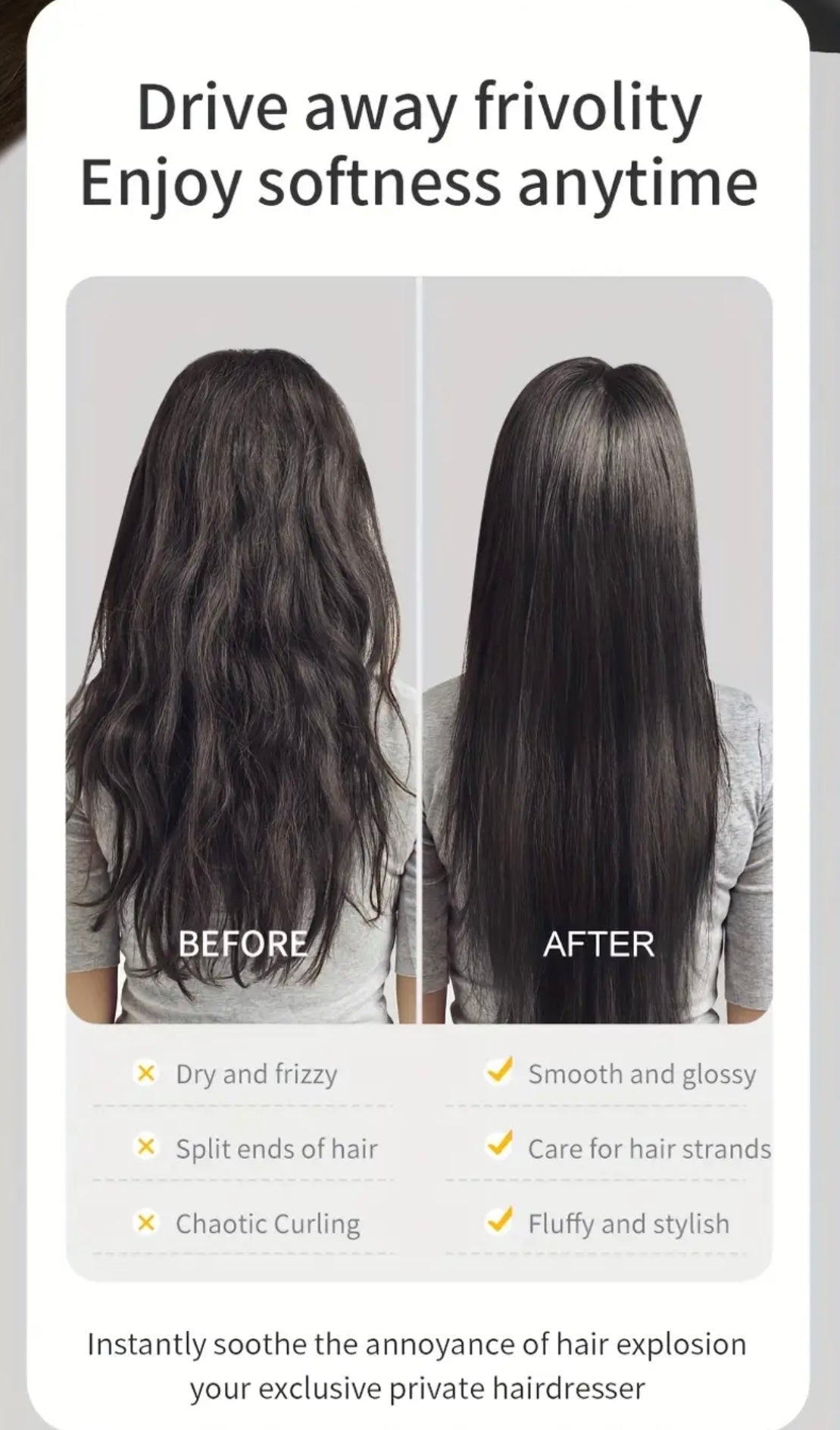 Portable Electric Hair Comb Straightener