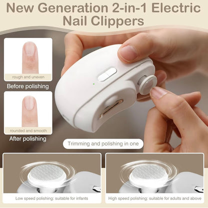 2-in-1 Electric Nail Clipper