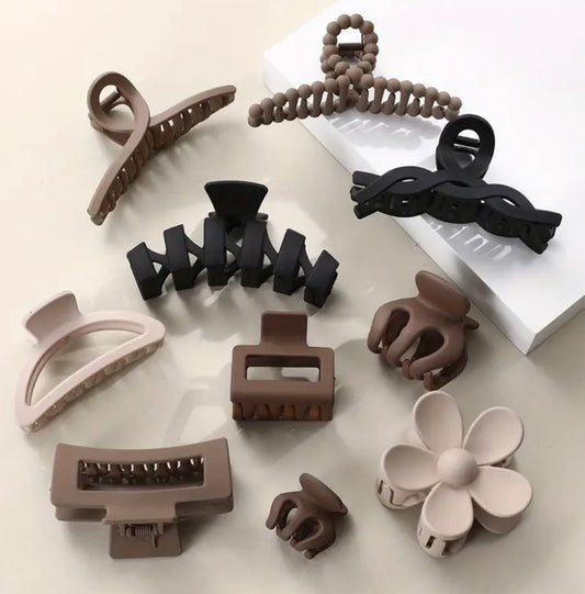 10-Piece Mixed Hair Clips